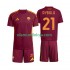 Camisola AS Roma Dybala 21 Criança Equipamento Primeiro 2025-2026 Manga Curta